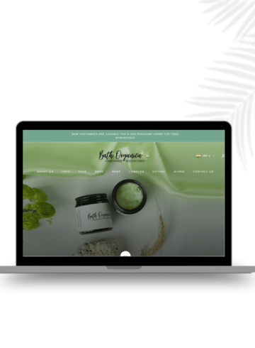 Nurturing Nature Online: BathOrganica Website Development