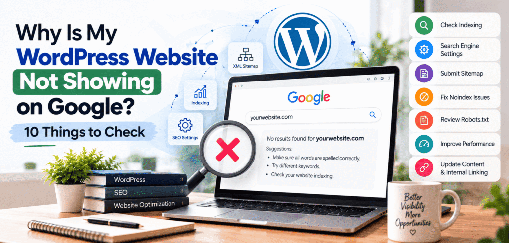 WordPress website not showing on Google and technical SEO troubleshooting